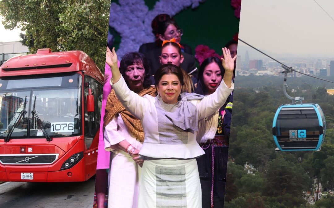 Clara Brugada inicia su era en CDMX: ¿Qué rutas de Metrobús y Cablebús proyecta construir?