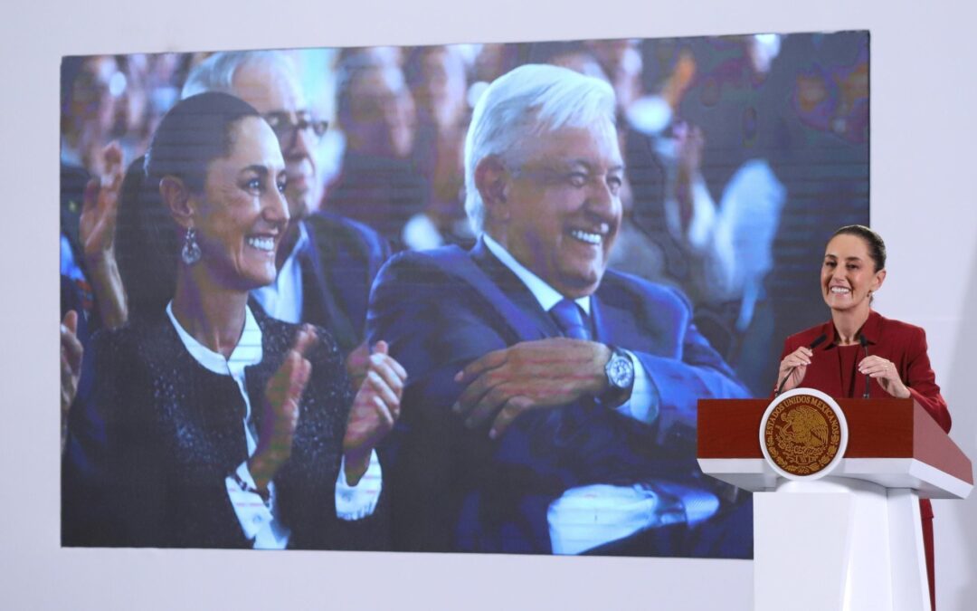 Sheinbaum defiende a AMLO: ‘Falso’, que amenazara al PJ