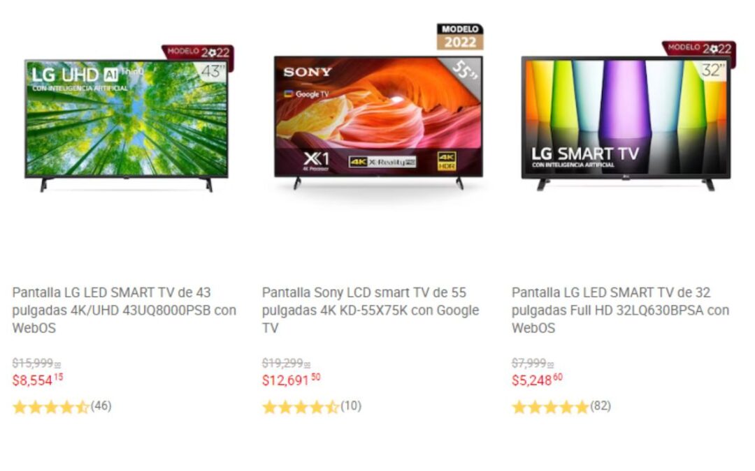 Buen Fin 2022: ¿De cuánto será el descuento en las pantallas? Estos son los precios de las televisiones