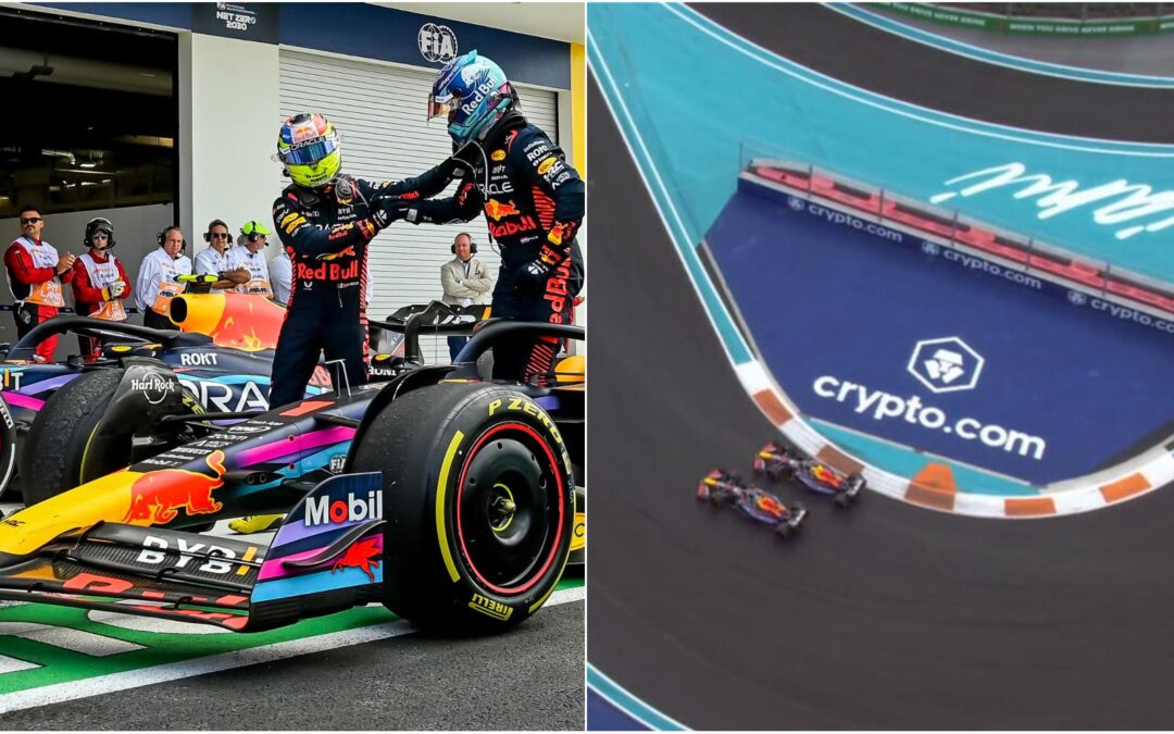 GP Miami: ‘Checo’ Pérez es llamado a declarar ante comisarios; Así fue el rebase de Verstappen