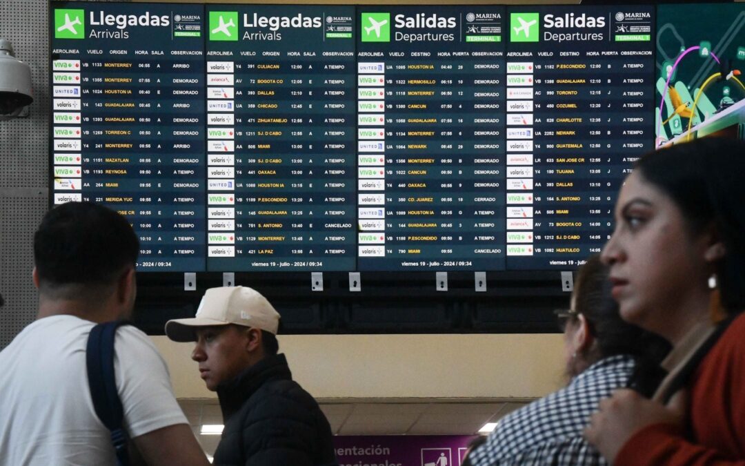 Caída de Microsoft: Aerolíneas del AICM solucionan falla en sistema