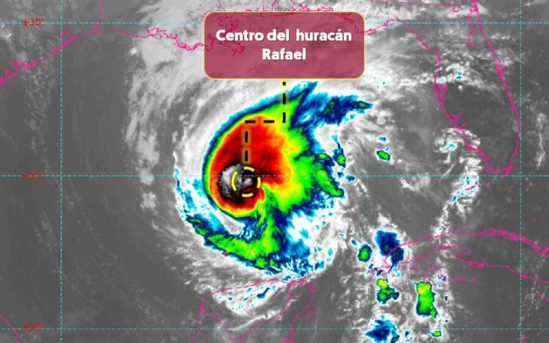 Huracán Rafael baja a categoría 2: ¿Dónde está y qué estados esperan lluvias? Trayectoria EN VIVO
