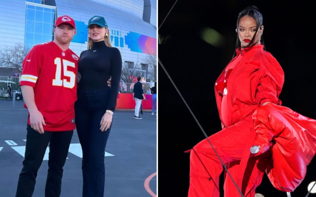Super Bowl 2023: Así cantaron ‘Canelo’ Álvarez y Fernanda, su esposa, en el show de Rihanna