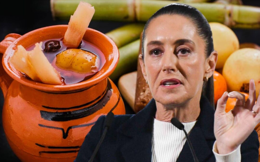 Ándale, Sheinbaum, no te dilates con la canasta de los cacahuates: Presidenta le invita ponche a reporteros