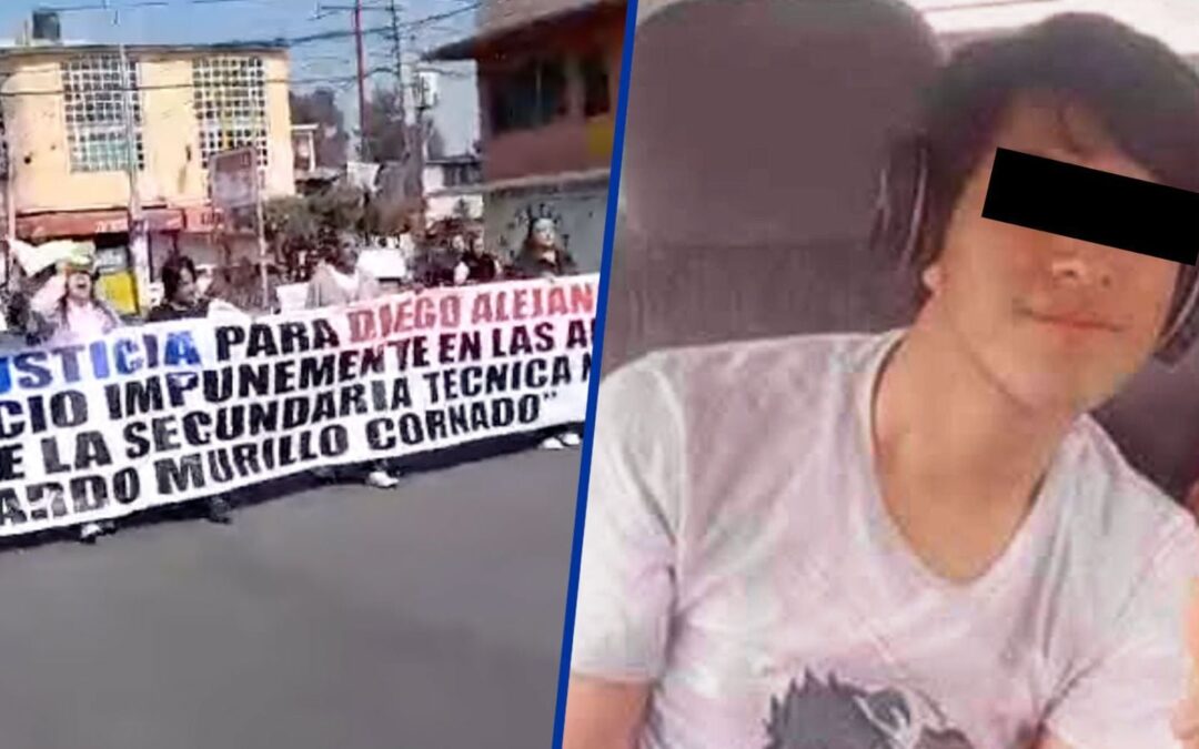Muere menor en ‘fiesta de espuma’ en secundaria de La Paz; familiares protestan para exigir justicia