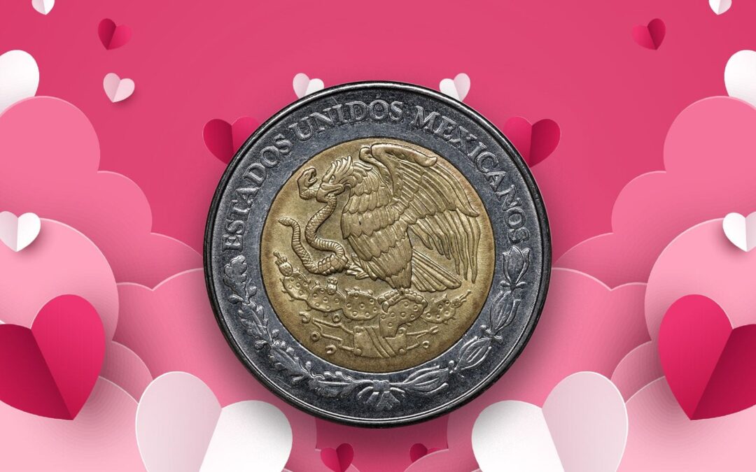 Peso ‘seduce’ al dólar’ en San Valentín: Cotiza en 20.30 unidades e hila 2 semanas de ganancias