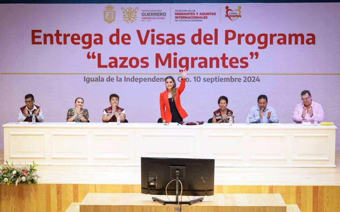 Evelyn Salgado entrega 189 visas del programa «Lazos Migrantes» en la región Norte de Guerrero