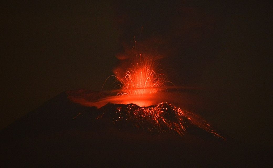 Don Goyo ‘anda de malas’: Así se vio la explosión del volcán Popocatépetl (VIDEO)